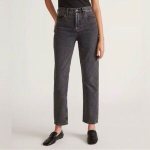 Everlane Women's Gray Straight Leg Cropped Jeans